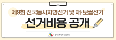 제9회 전국동시지방선거 및 재․보궐선거 선거비용 공개